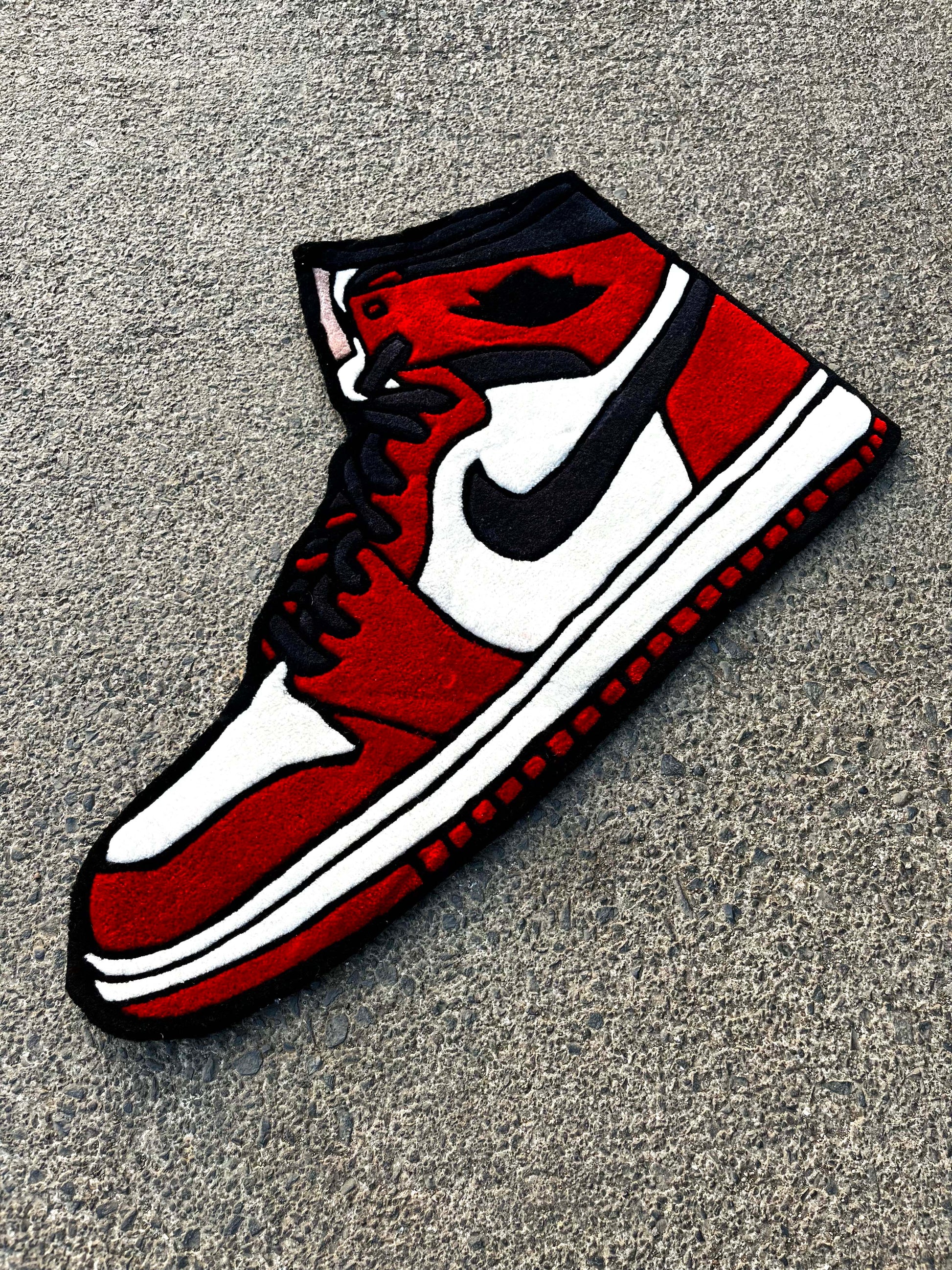 AJ1 Chicago Sneakers Custom Rug by Tuftplace