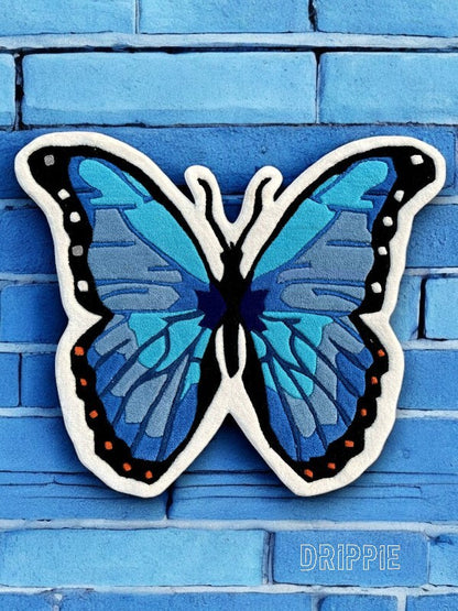 Tappeto Blue Butterfly by DRIPPIE